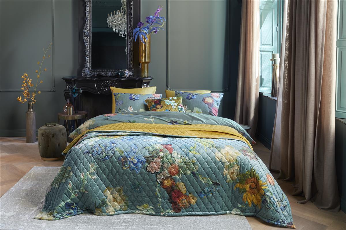Beddinghouse x Van Gogh Museum Partout des Fleurs Sprei - Groen
