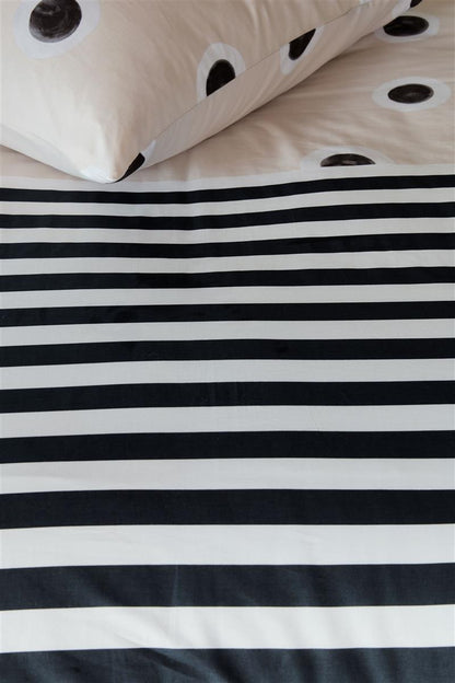 Vtwonen Stripe and Eye dekbedovertrek