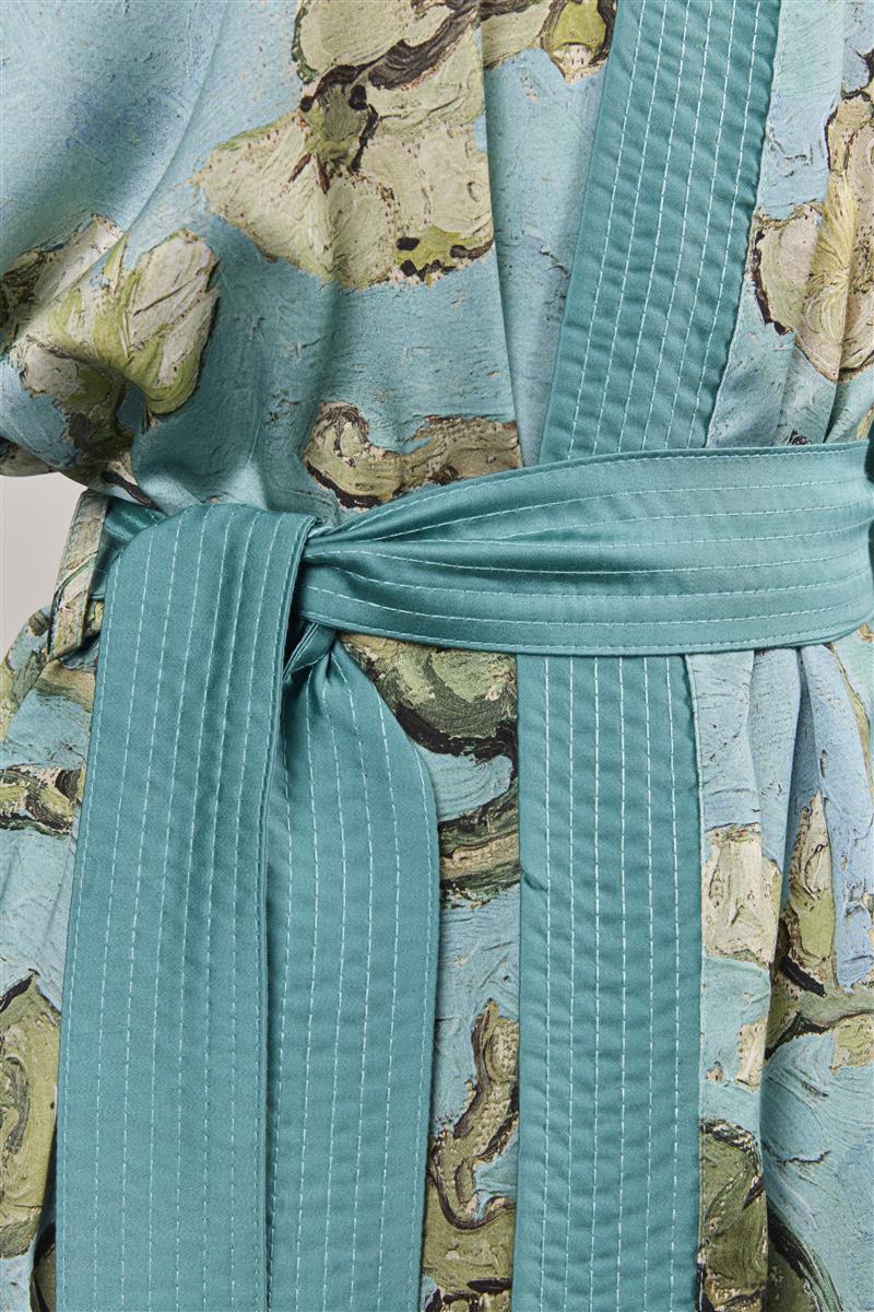 Beddinghouse x Van Gogh Museum Almond Blossom Kimono Badtextiel - Blauw