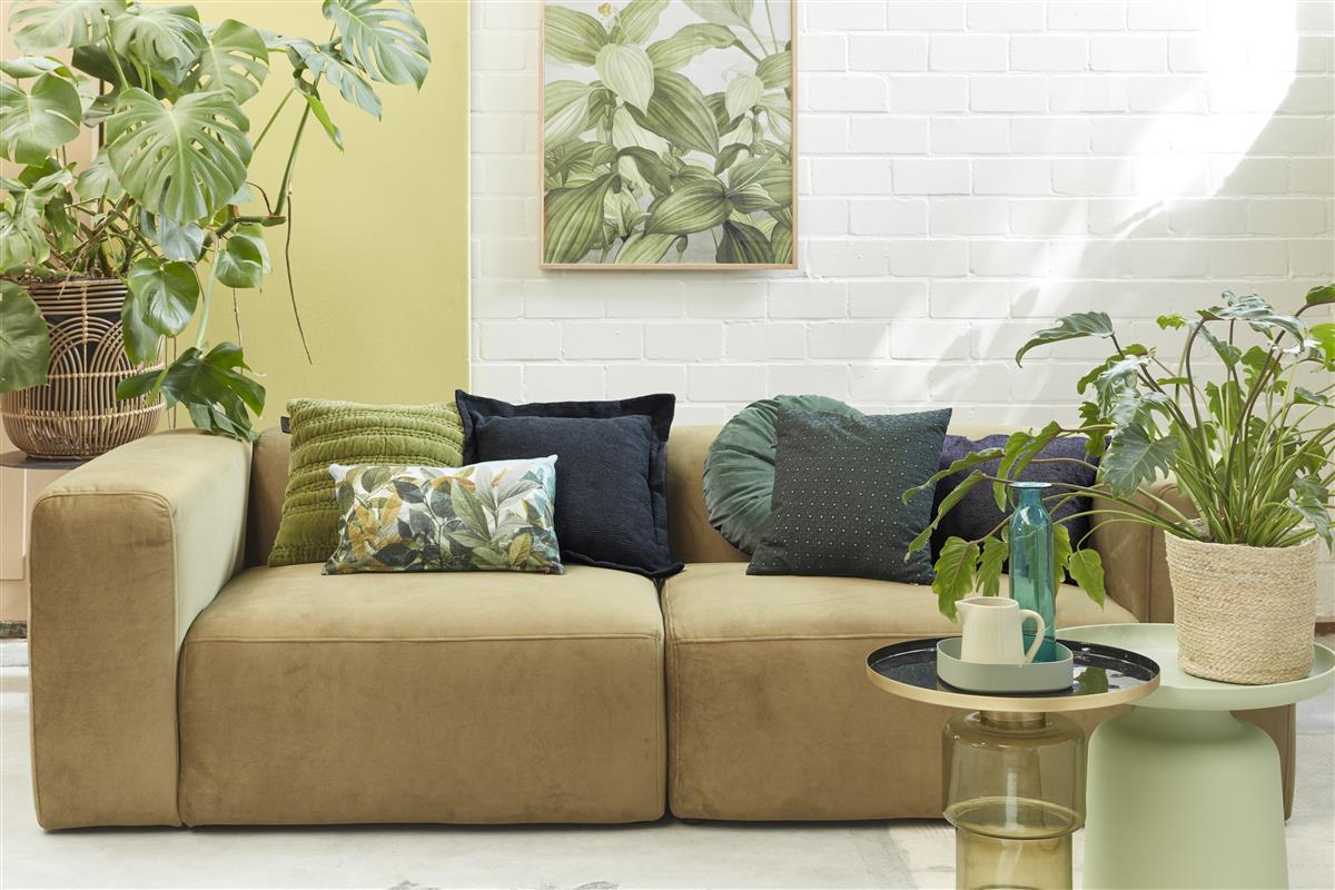 KAAT Amsterdam Quilta Decorative Cushion - Olive Green