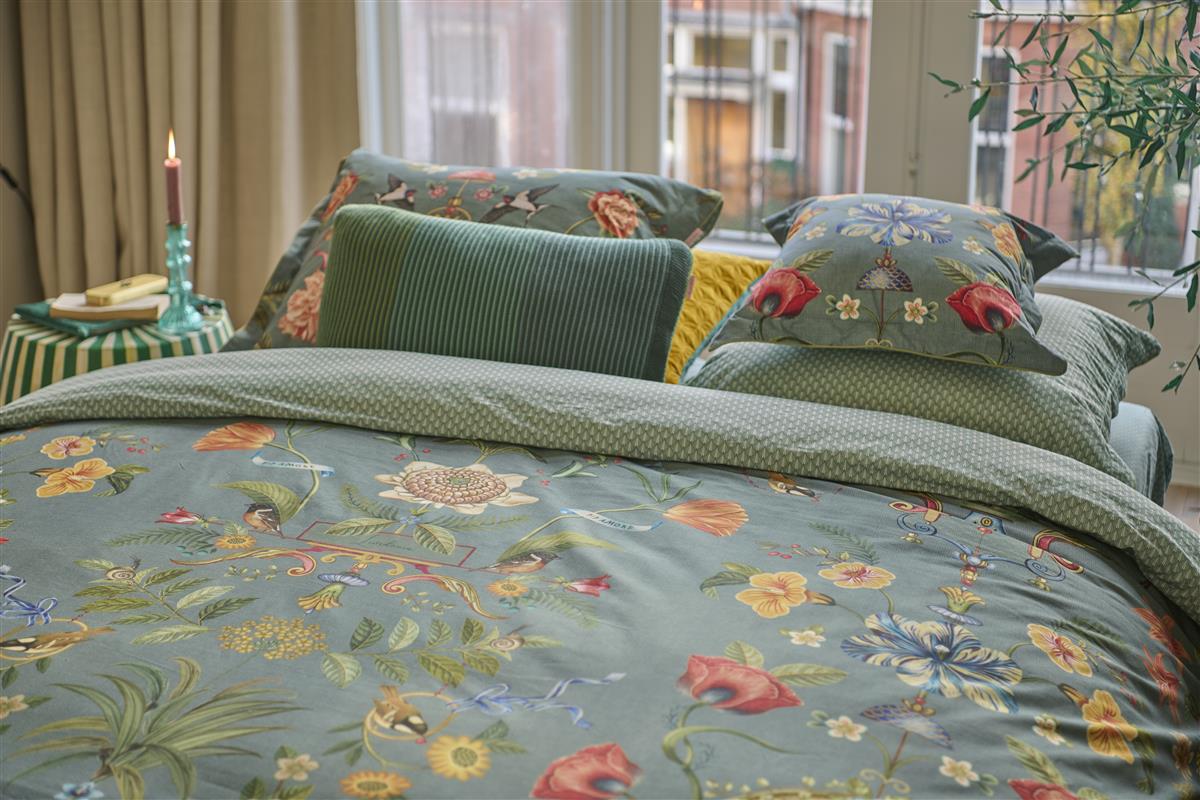 Pip Studio Botanico Verde dekbedovertrek - Blauw