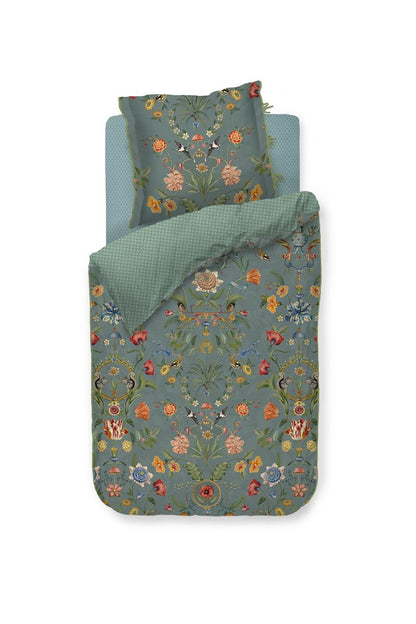 Pip Studio Botanico Verde dekbedovertrek - Blauw