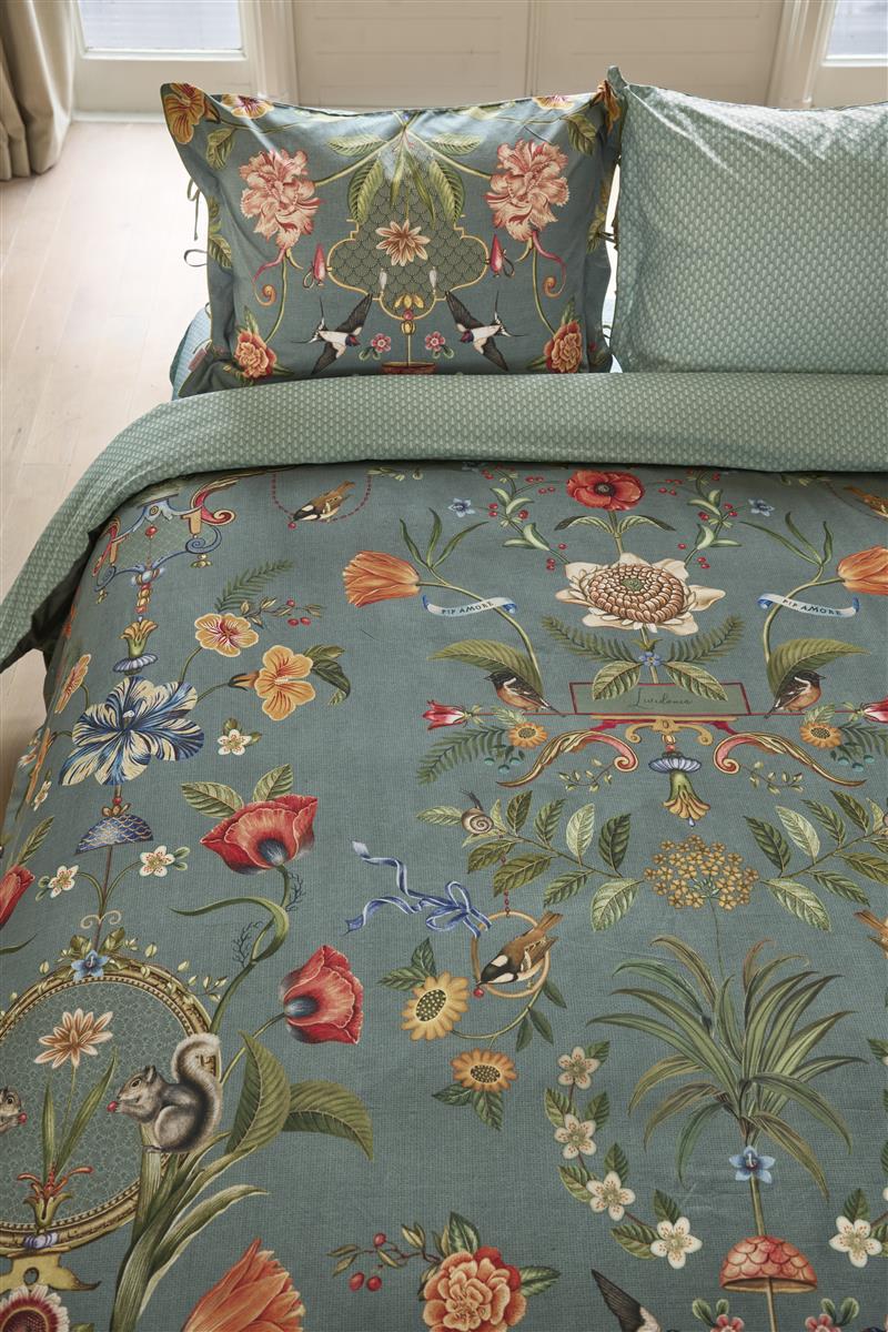 Pip Studio Botanico Verde dekbedovertrek - Blauw