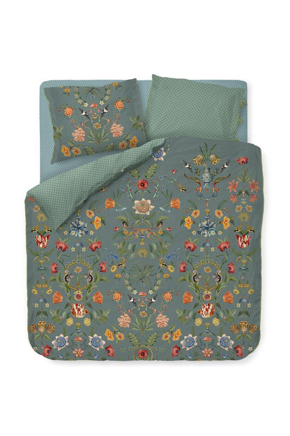 Pip Studio Botanico Verde dekbedovertrek - Blauw