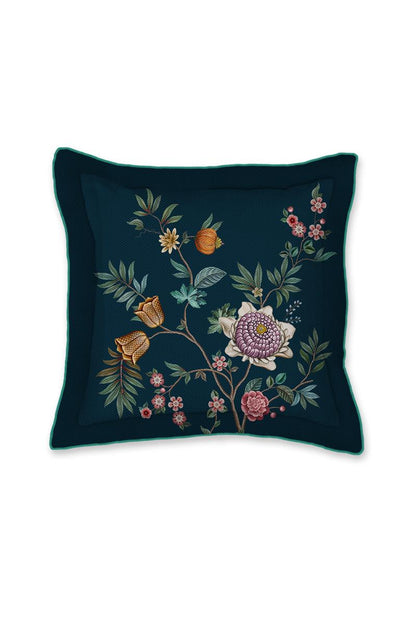 Pip Studio Il Paradiso Square Sierkussen - 45x45 cm - Donker Blauw