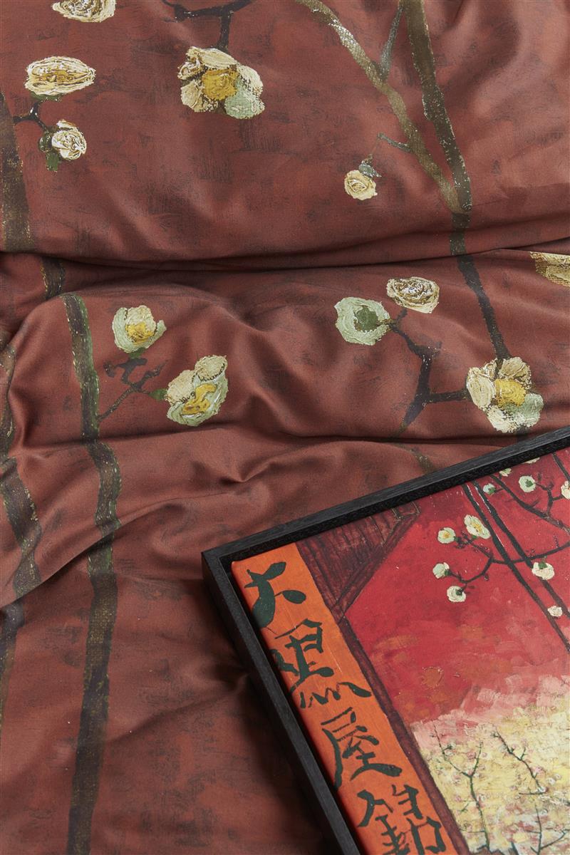 Beddinghouse x Van Gogh Museum Plum Blossoms duvet cover - Red