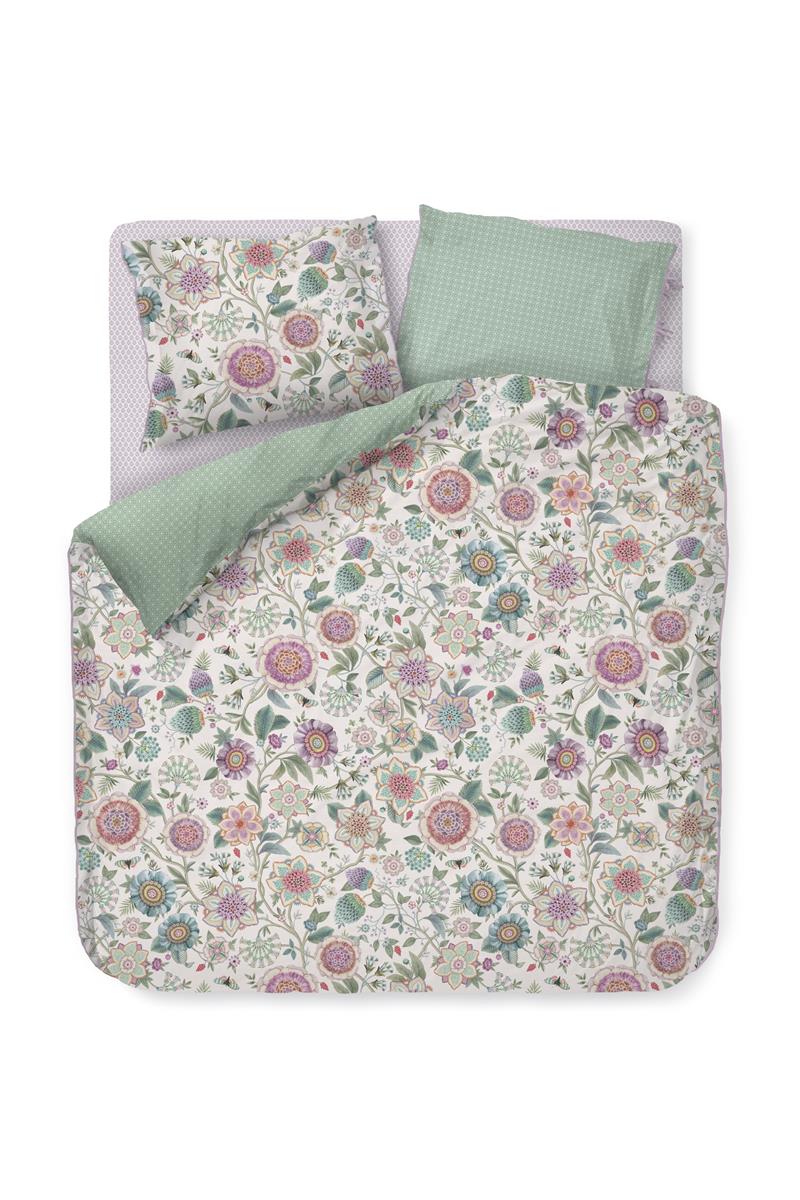 Pip Studio Viva Las Flores Duvet Cover - White