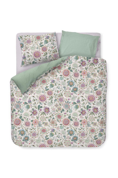 Pip Studio Viva Las Flores Duvet Cover - White