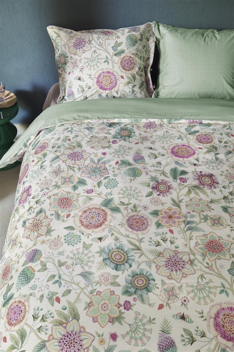 Pip Studio Viva Las Flores dekbedovertrek - Wit