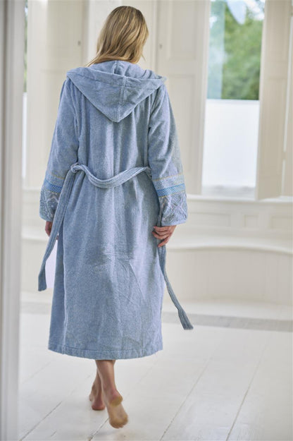 Pip Studio Soft Zellige Bathrobe - Blue Grey