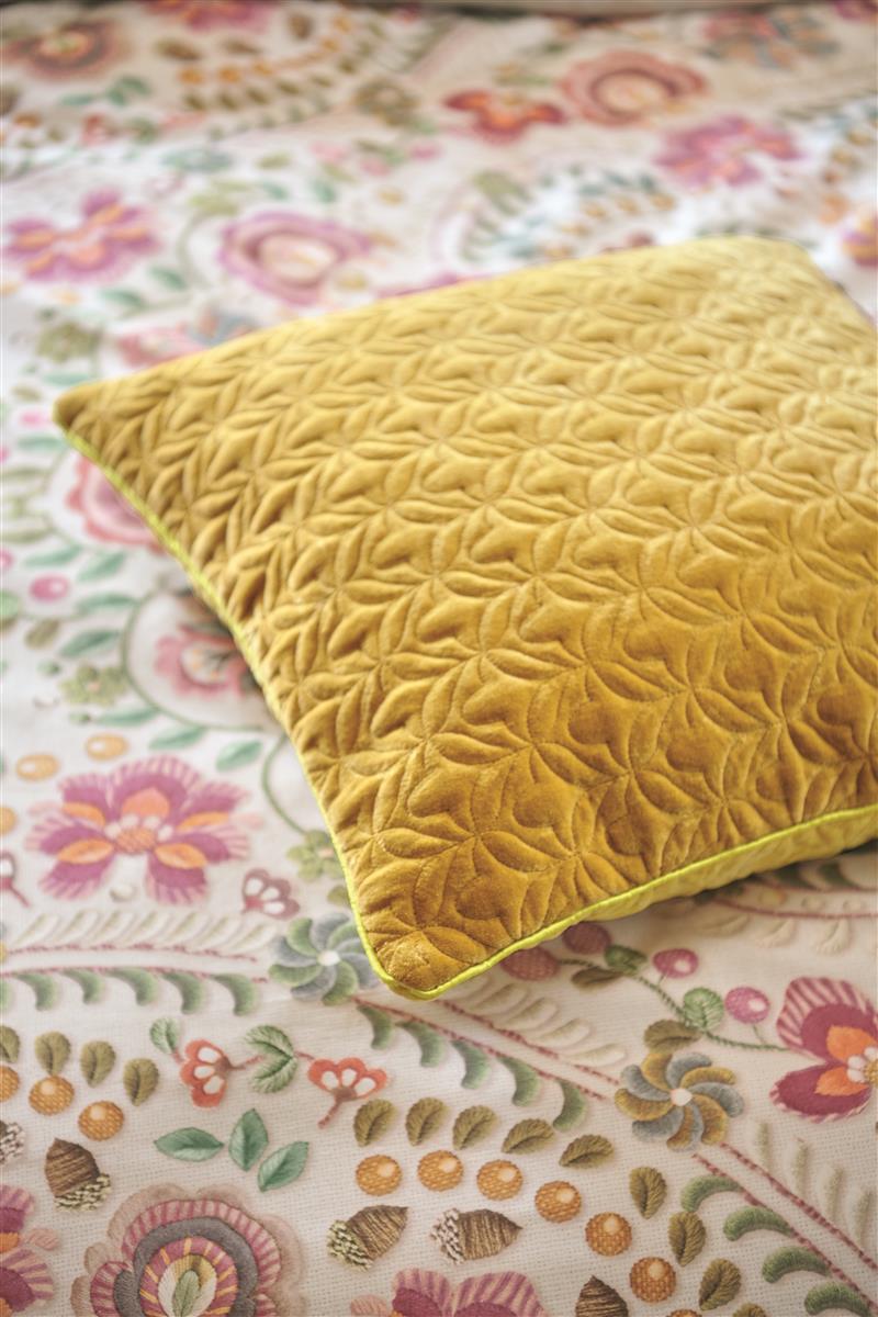 Pip Studio Quilty Dreams Decoratiekussen - Bright Yellow
