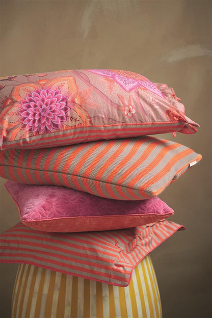 Pip Studio Bonsoir Stripe Decorative Cushion - Orange