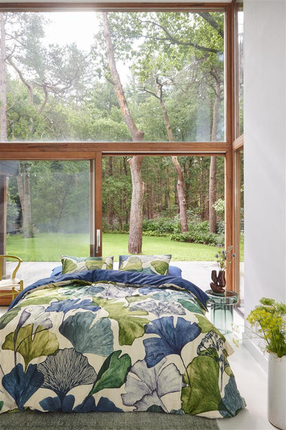 Beddinghouse Sue dekbedovertrek - Blauw Groen