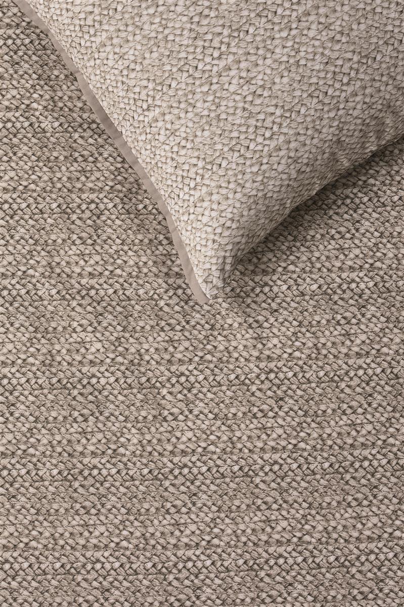 Riviera Maison Braided dekbedovertrek - Taupe