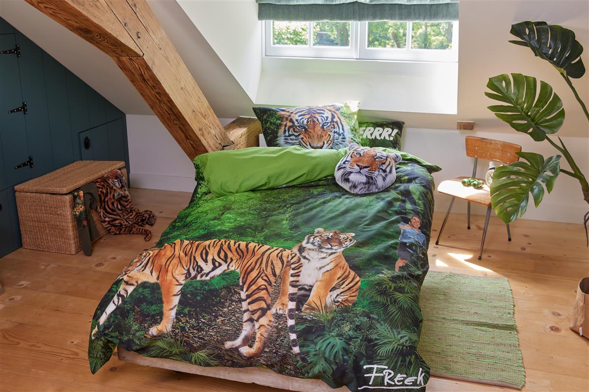 FREEK VONK Toothy Tigers duvet cover - Green