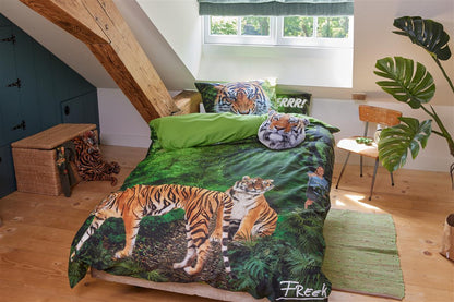 FREEK VONK Toothy Tigers duvet cover - Green