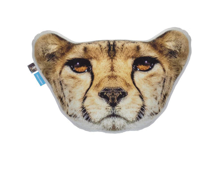 FREEK VONK Cheetah Head Decorative Cushion - Sand