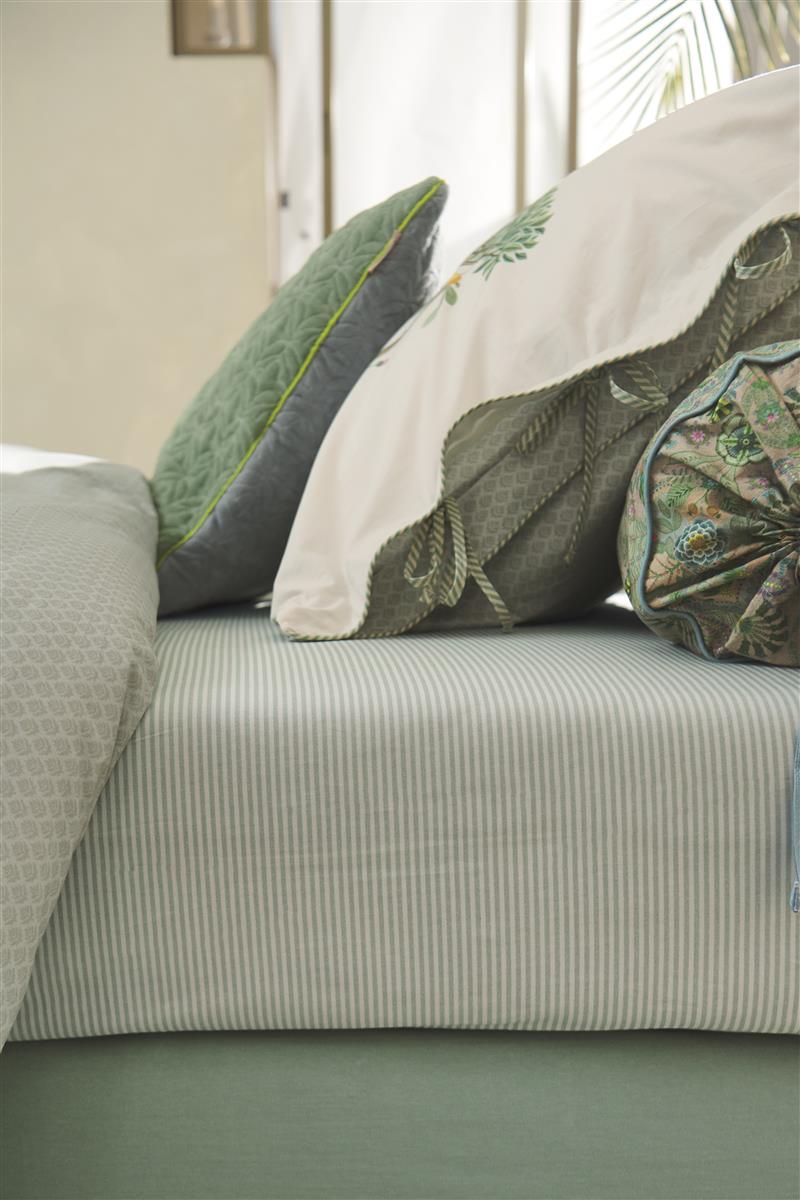 Pip Studio Hoeslaken - Percale katoen - Groen