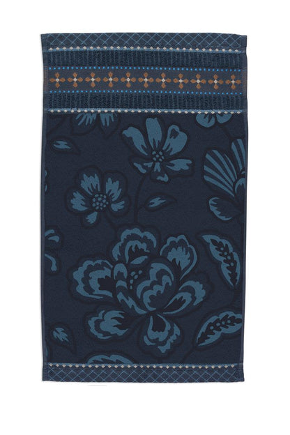 Pip Studio Jasmin Jacquard Bath Textiles - Dark Blue