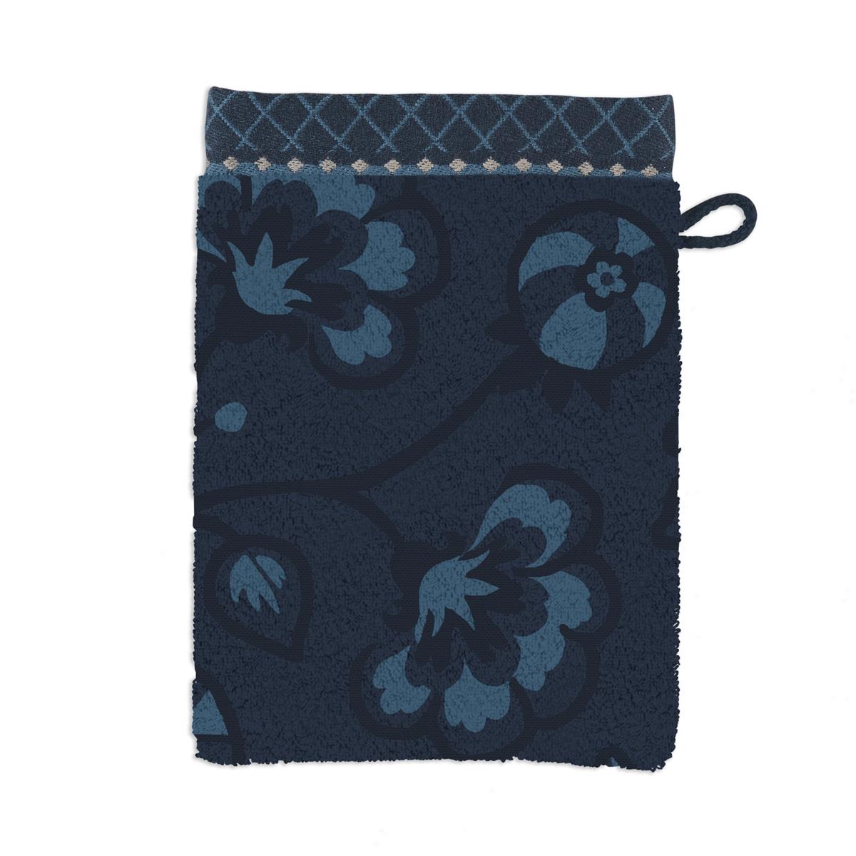 Pip Studio Jasmin Jacquard Badtextiel - Donker Blauw