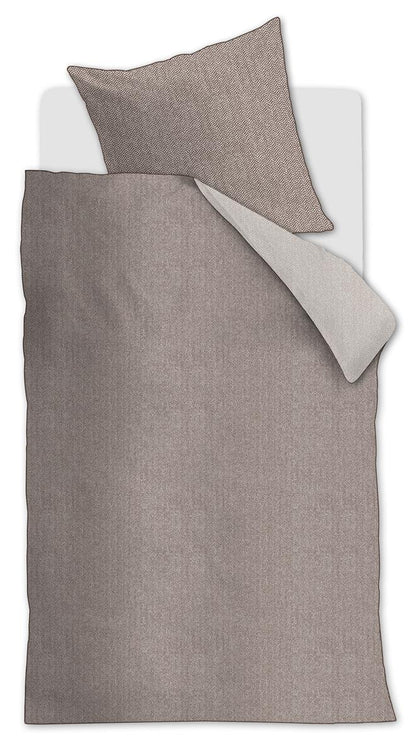 Riviera Maison Chevron Weave Duvet Cover - Brown