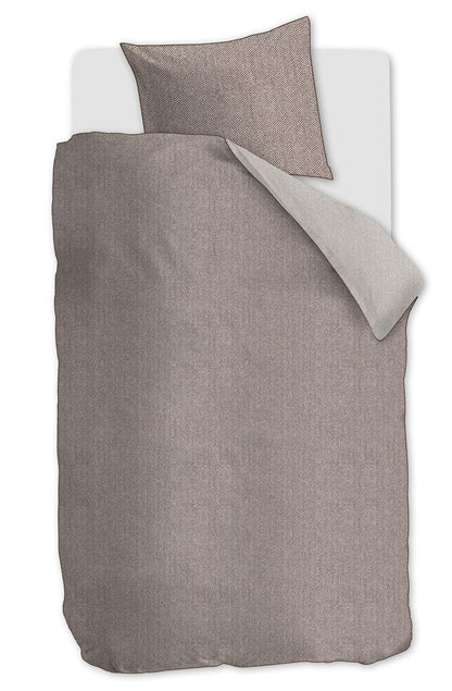 Riviera Maison Chevron Weave Duvet Cover - Brown