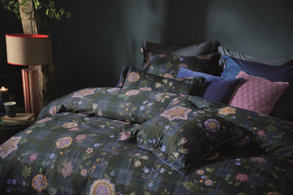 Pip Studio Flores Felices Decoratiekussen - Donker Blauw