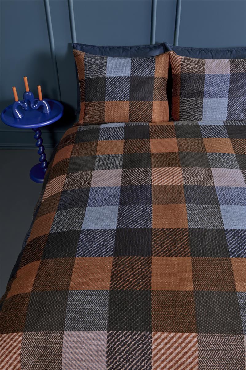 Beddinghouse Beckett dekbedovertrek - Blauw