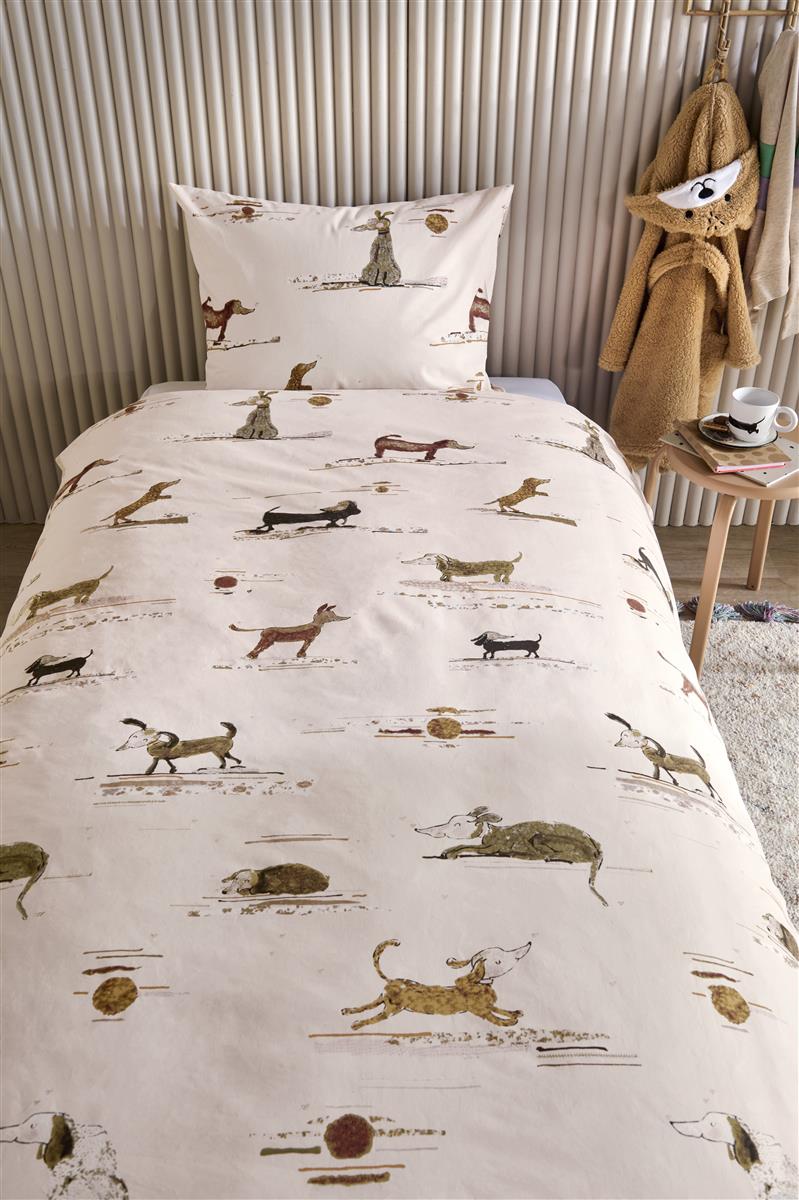 Beddinghouse Kids Hot Dogs dekbedovertrek - Roze