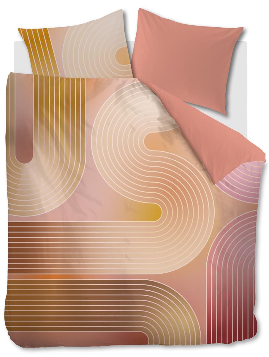 Beddinghouse Dutch Design Curves duvet cover - Coral red