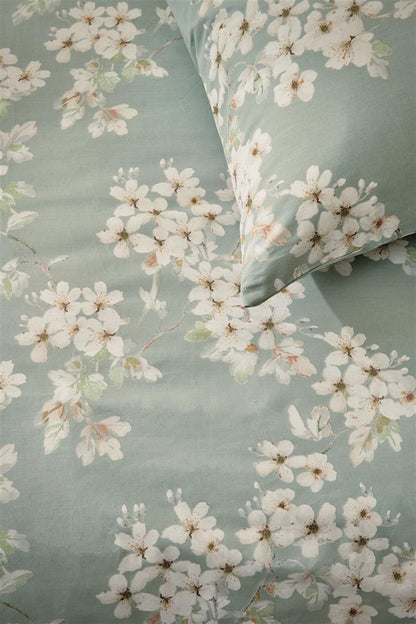 Ariadne at Home Blooming Flowers dekbedovertrek - Blauw Groen