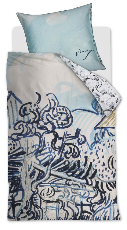 Beddinghouse x Van Gogh Museum Vieux Vignoble duvet cover - Blue