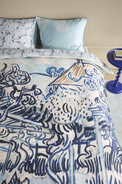 Beddinghouse x Van Gogh Museum Vieux Vignoble duvet cover - Blue