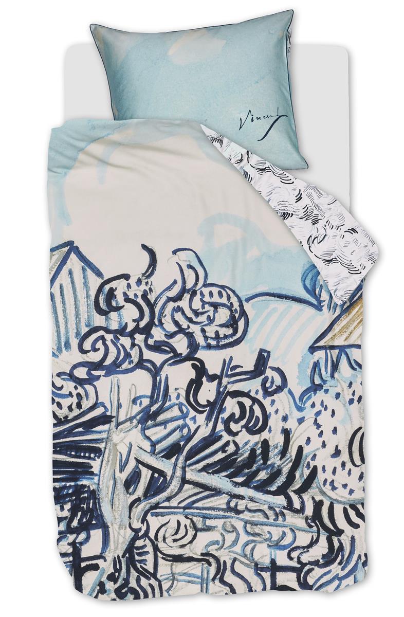 Beddinghouse x Van Gogh Museum Vieux Vignoble duvet cover - Blue