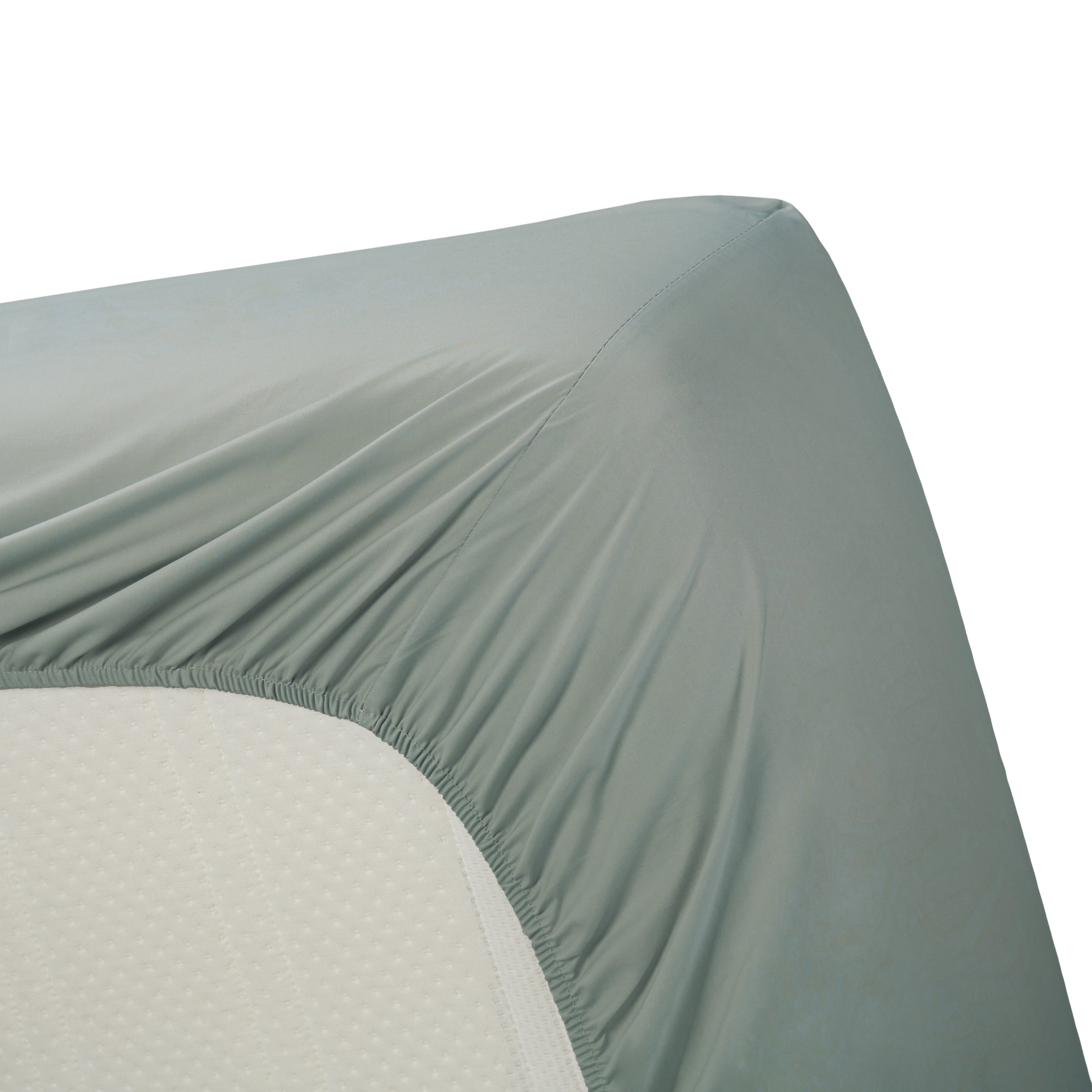 Ambiante Split Topper Fitted Sheet - Cotton - Blue