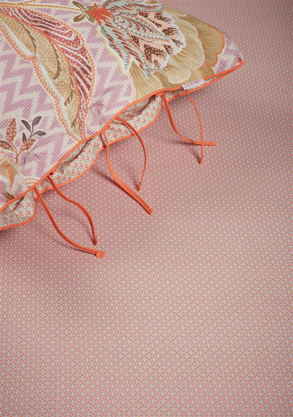 Pip Studio Fitted sheet - Percale cotton - Coral red