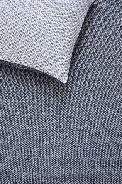 Riviera Maison Twisted dekbedovertrek - Blauw
