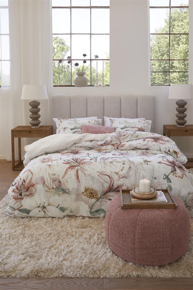 Riviera Maison Lily Love dekbedovertrek - Roze