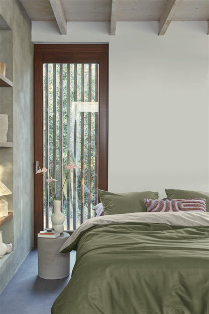 vtwonen Duo duvet cover - Olive green