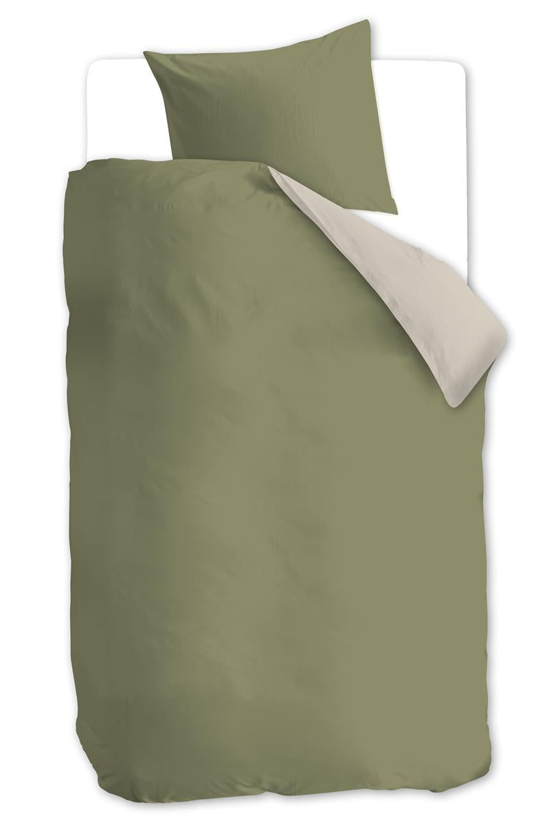 vtwonen Duo duvet cover - Olive green