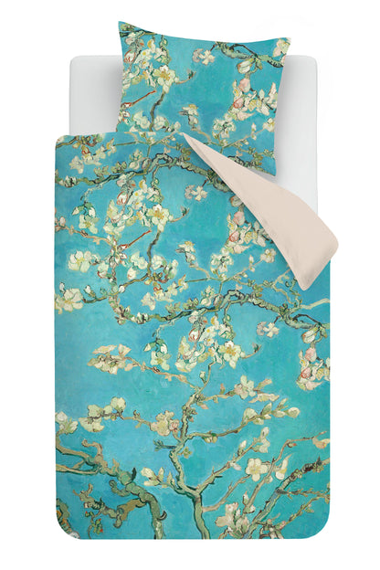 Almond Blossom De Velours Dekbedovertrek - Blauw