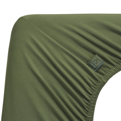 Jersey Stretch - Topper met split - Groen
