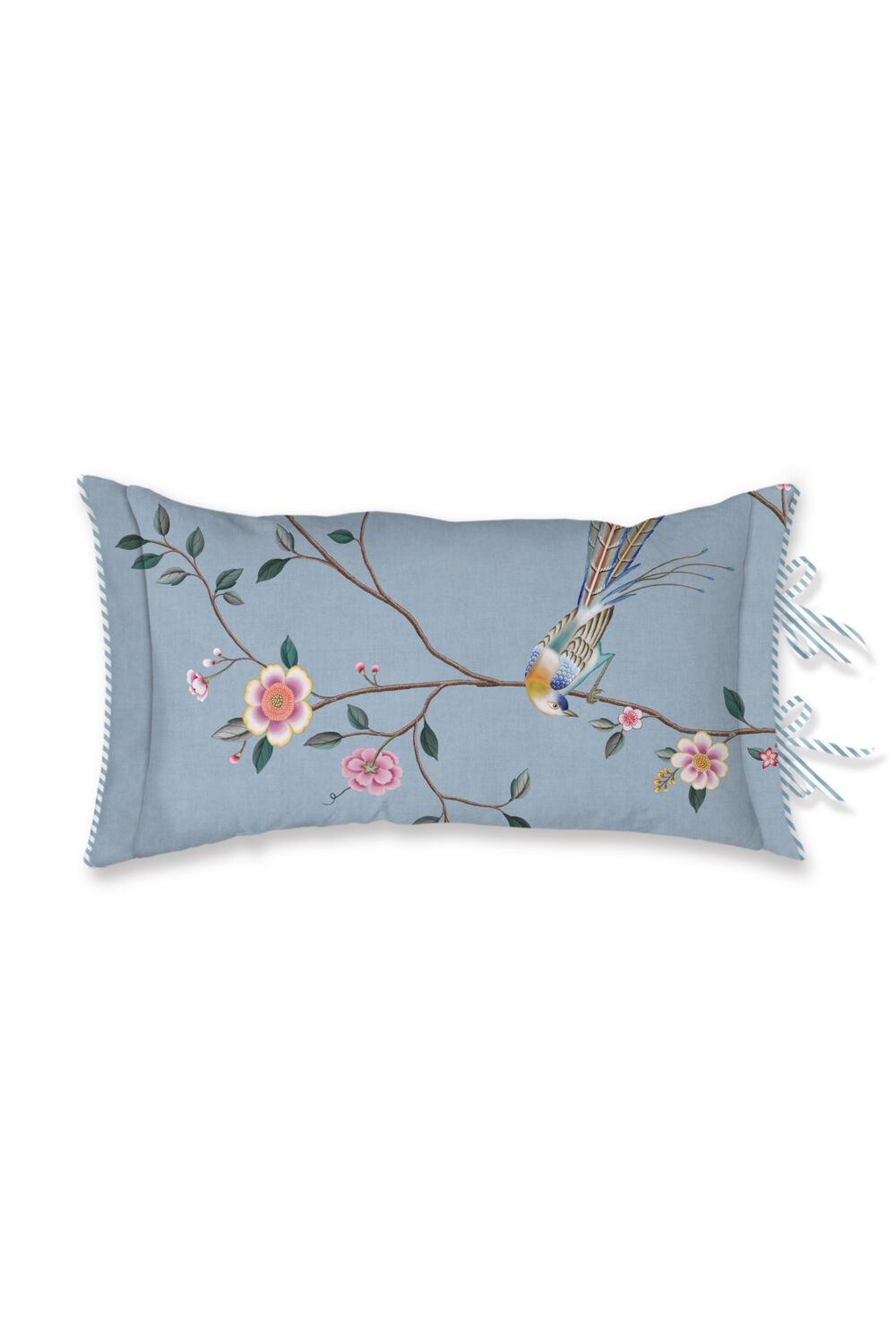 Pip Studio Bamboo Blossom Decorative Pillow - Light blue