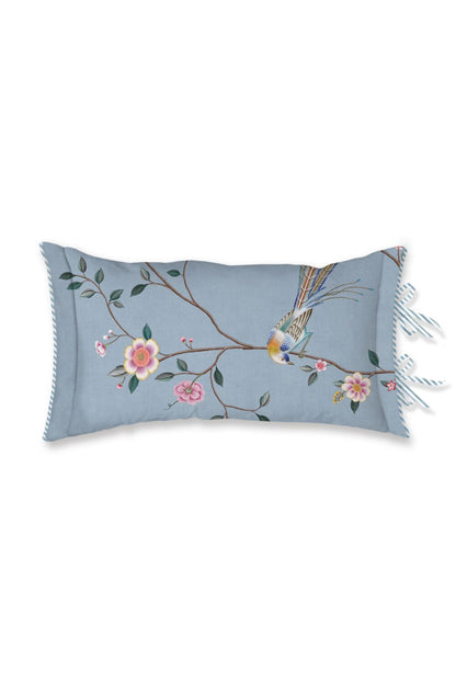 Pip Studio Bamboo Blossom Decorative Pillow - Light blue