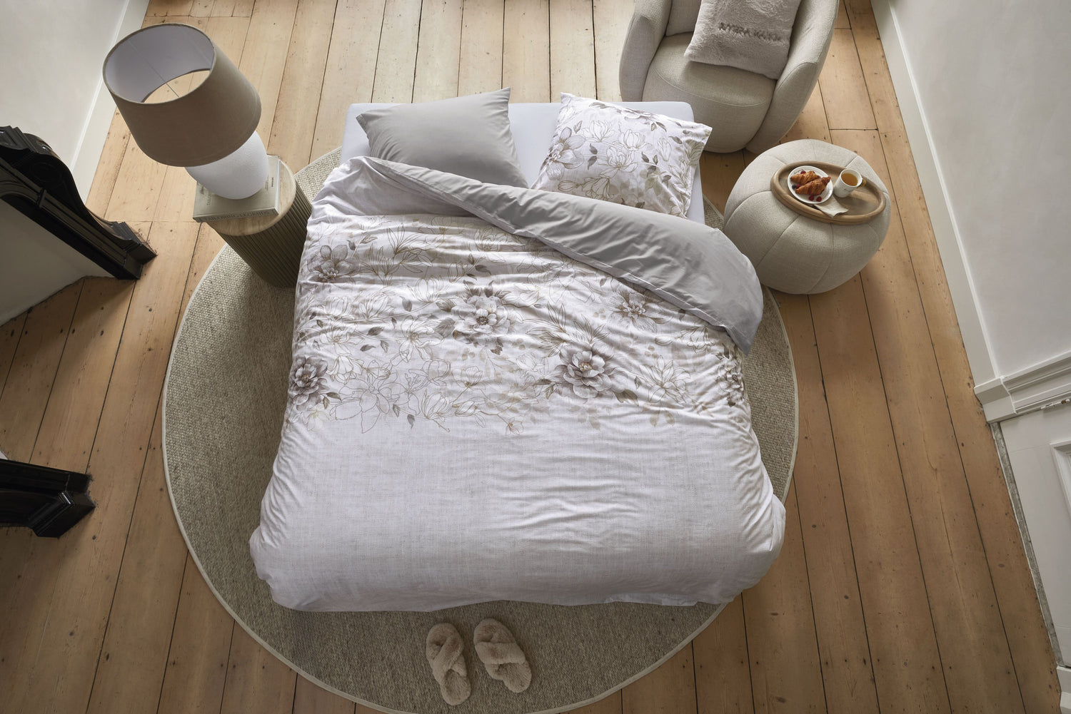 Rivièra Maison Bernice Dekbedovertrek - Naturel