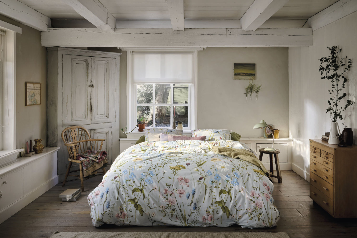 Ariadne at Home Bloom Dekbedovertrek - Blauw