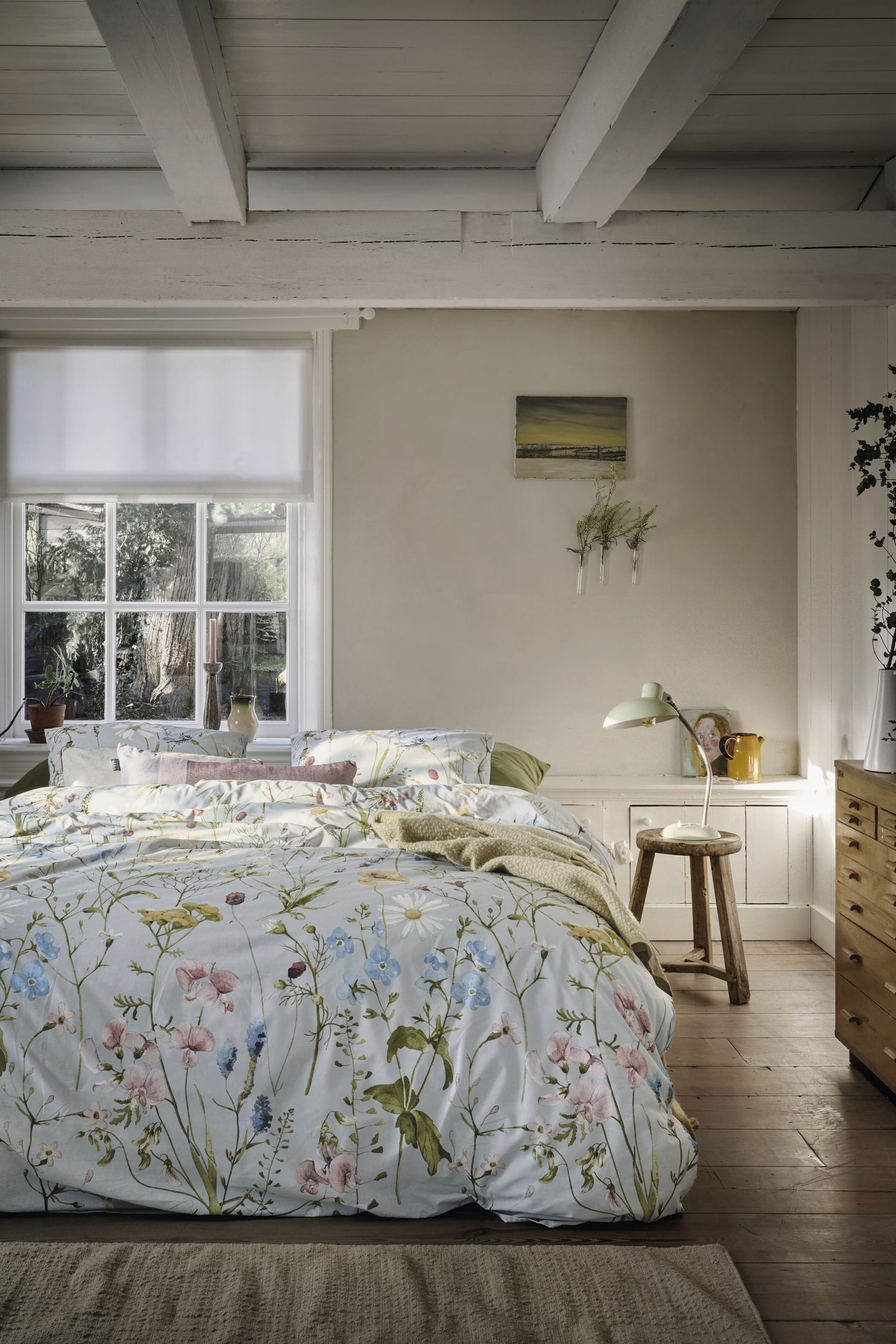 Ariadne at Home Bloom Dekbedovertrek - Blauw