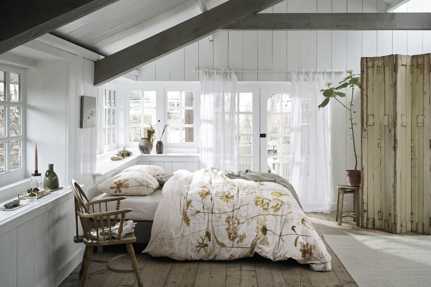 Ariadne at Home Blow Dekbedovertrek - Gebroken wit