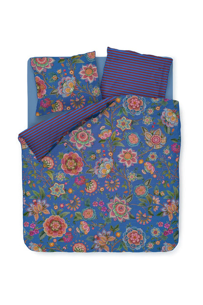 Bombay Bold Dekbedovertrek - Donkerblauw