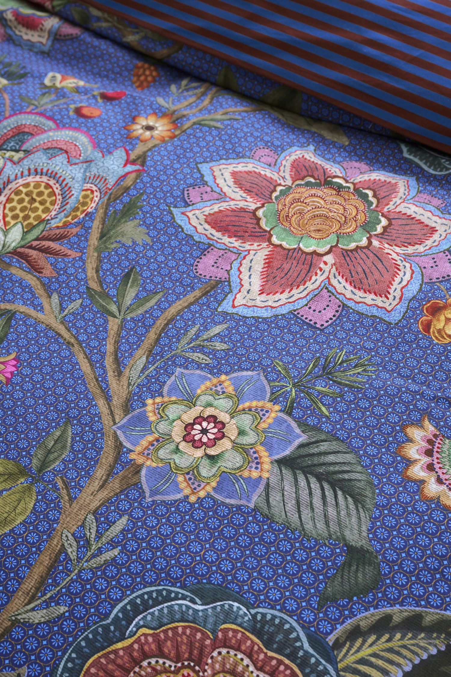 Bombay Bold Dekbedovertrek - Donkerblauw